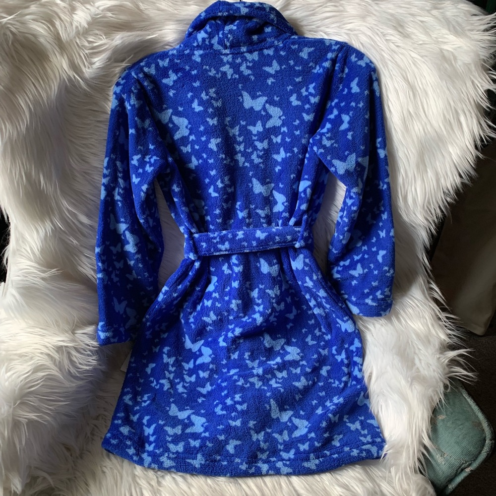 🎊Sold🎊Calvin Klein Girl Plush Bathrobe butterfly - Picture 3 of 6